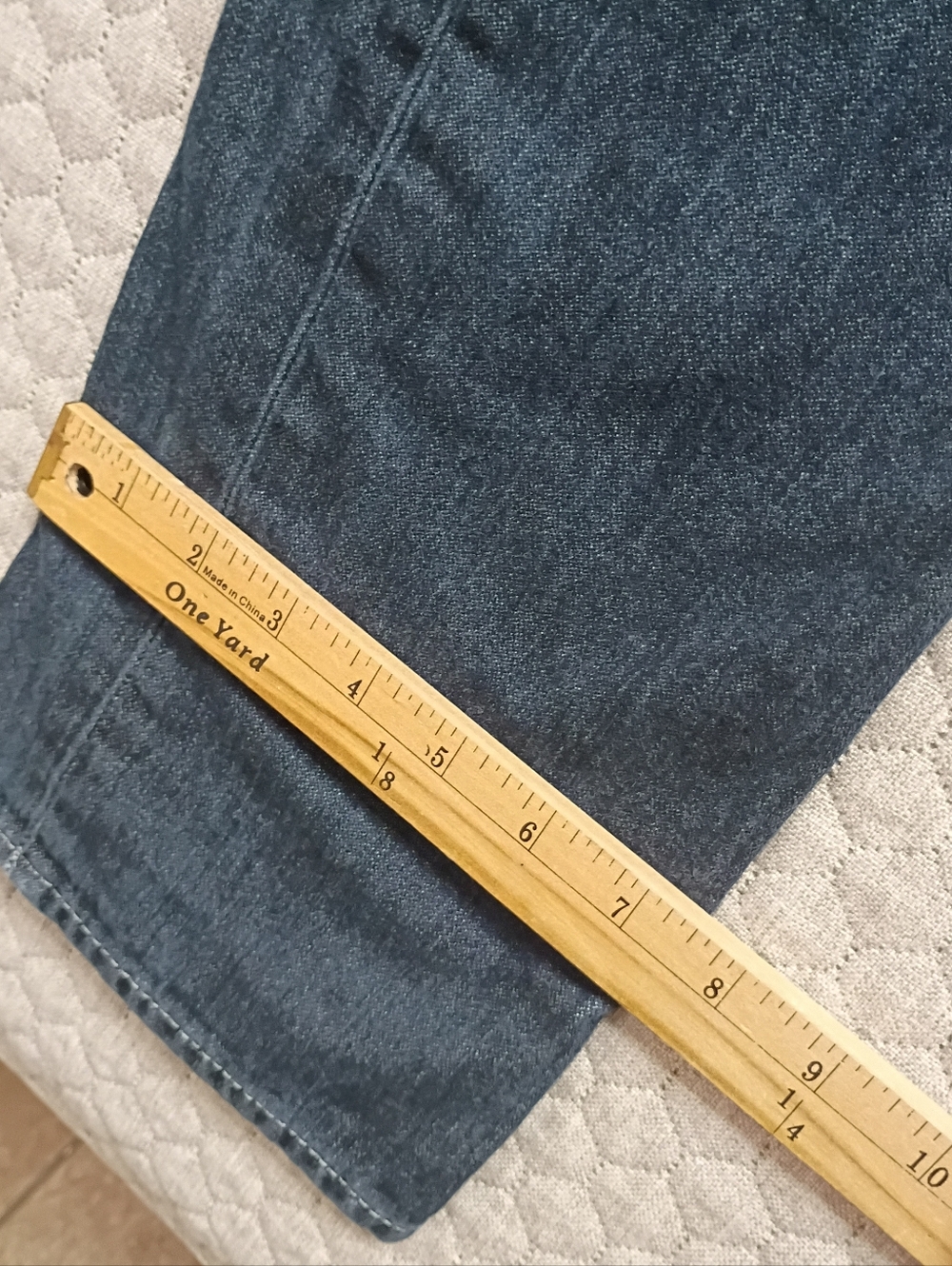 True Religion Jeans Moto Slim Men’s Tag 31 Blue Ribbed Design [PLEASE READ] - Picture 6 of 7